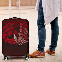 Viking Luggage Covers - Ragnarok Huginn Muninn - Red Version Luggage Covers RLT12 - Wonder Print Shop