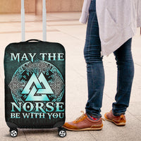 Viking Luggage Covers - May The Norse Be With You Viking - Cyan Version Luggage Covers RLT12 - Wonder Print Shop