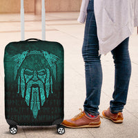 Viking Luggage Covers - Eye of Odin - Cyan Version Luggage Covers RLT12 - Wonder Print Shop