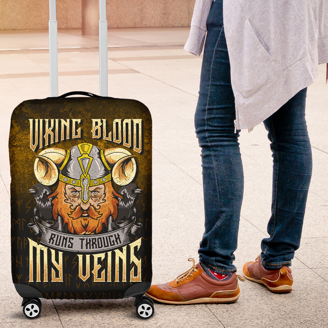 Viking Luggage Covers - Viking Blood Runs Through My Veins Luggage Covers RLT12 - Wonder Print Shop