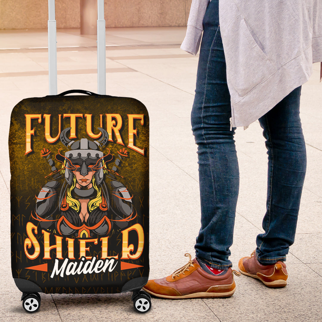 Viking Luggage Covers - Future Shield Maiden Luggage Covers RLT12 - Wonder Print Shop