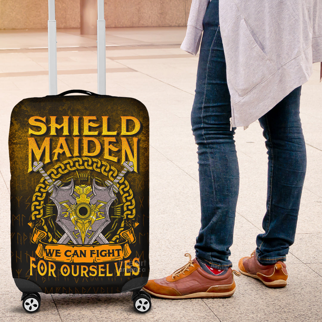 Viking Luggage Covers - Shield Maiden We Can Fight For Ourselves Luggage Covers RLT12 - Wonder Print Shop
