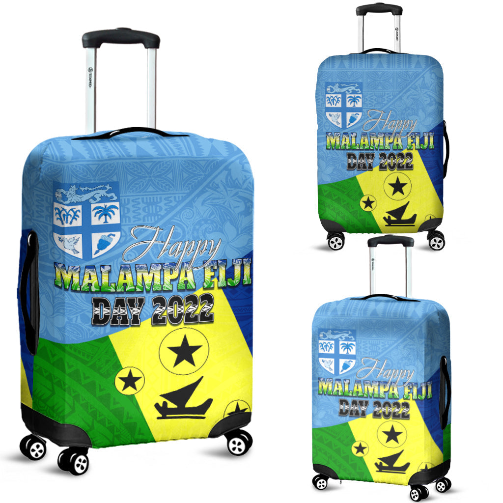 Malampa Fiji Day Luggage Cover Mix Tapa Style - Wonder Print Shop