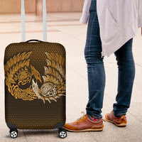 Viking Luggage Covers - Ragnarok Huginn Muninn - Cyan Version Luggage Covers RLT12 - Wonder Print Shop