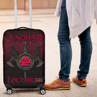Viking Luggage Covers - Ragnar Lothbrok - Ragnar Lodbrok - Viking Warrior - Red Version Luggage Covers RLT12 - Wonder Print Shop