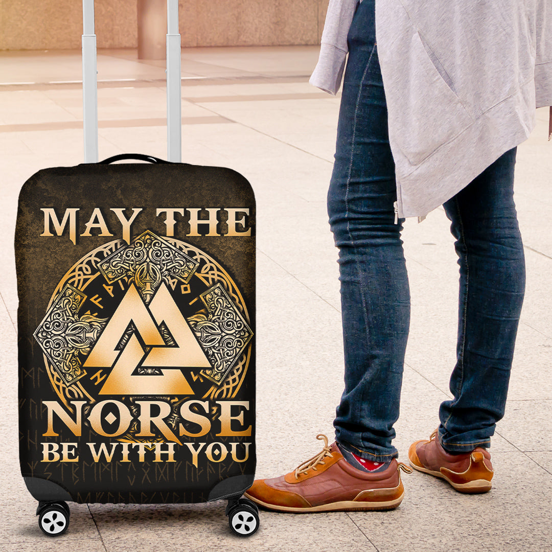 Viking Luggage Covers - May The Norse Be With You Viking - Gold Version Luggage Covers RLT12 - Wonder Print Shop
