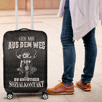 Viking Luggage Covers - Geh mir aus dem Weg du unnotiger Sozialkontakt Luggage Covers RLT12 - Wonder Print Shop