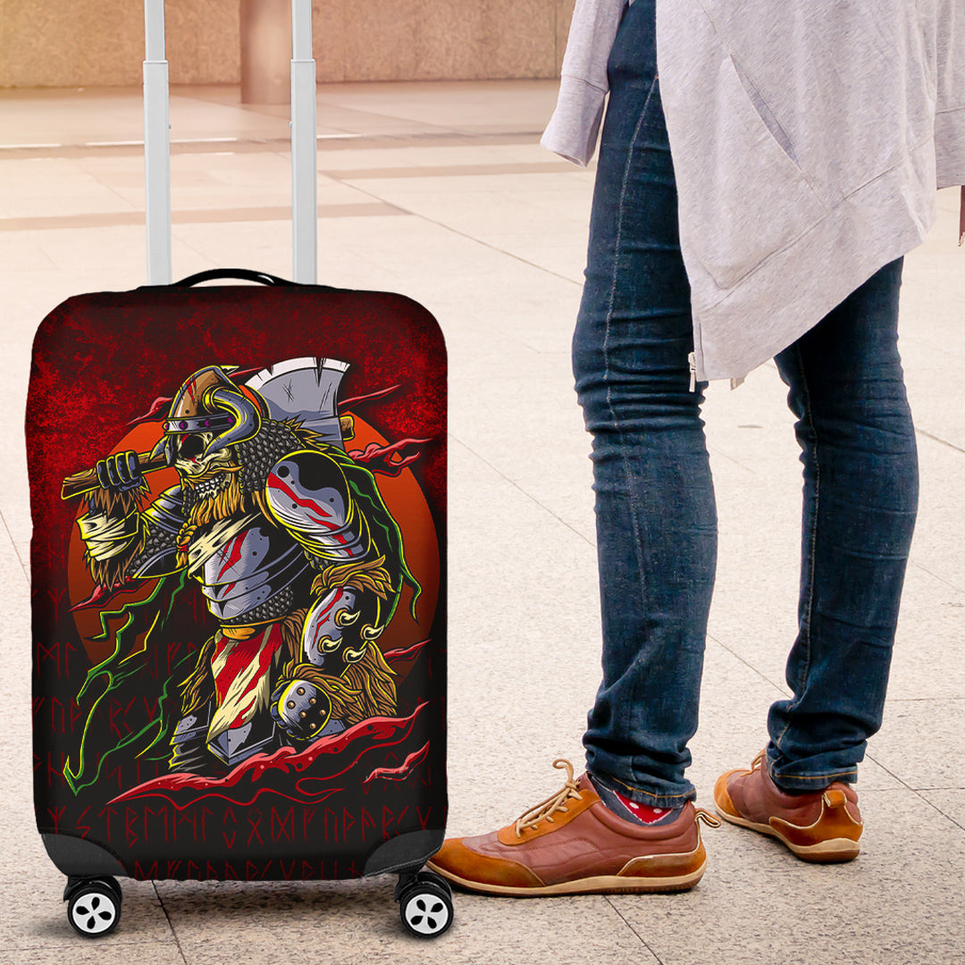 Viking Luggage Covers - Samurai Viking Warrior Ronin Berserk Armor Axe Luggage Covers RLT12 - Wonder Print Shop