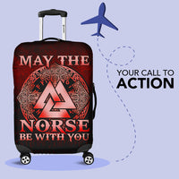Viking Luggage Covers - May The Norse Be With You Viking - Red Version Luggage Covers RLT12 - Wonder Print Shop