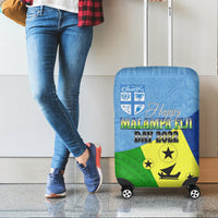 Malampa Fiji Day Luggage Cover Mix Tapa Style - Wonder Print Shop