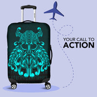 Viking Luggage Covers - Vikings Odin Valhalla - Cyan Version Luggage Covers RLT12 - Wonder Print Shop
