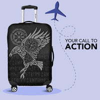 Viking Luggage Covers - Raven Vegvisir Tattoo - Special Version Luggage Covers RLT12 - Wonder Print Shop