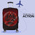 Viking Luggage Covers - Vegvisir Nordic Viking Rune - Red Version Luggage Covers RLT12 - Wonder Print Shop