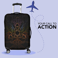 Viking Luggage Covers - Colorful Tree Of Life With Triquetra Luggage Covers RLT12 - Wonder Print Shop