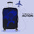 Viking Luggage Covers - Raven Vegvisir Tattoo - Blue Version Luggage Covers RLT12 - Wonder Print Shop