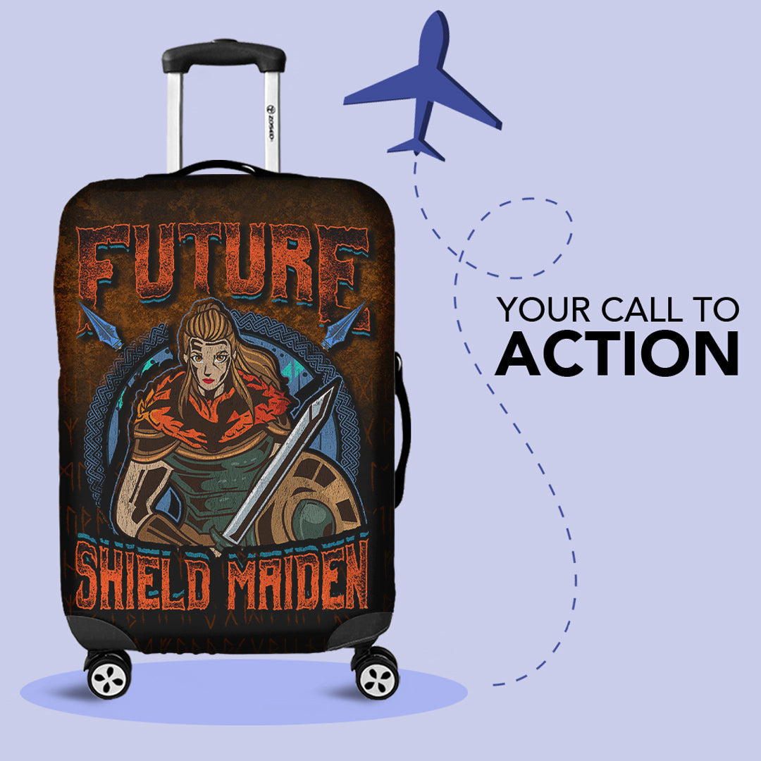 Viking Luggage Covers - Future ShieldMaiden Luggage Covers RLT12 - Wonder Print Shop