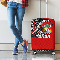 Tonga Luggage Cover Polynesian Tattoo LT6 - Wonder Print Shop