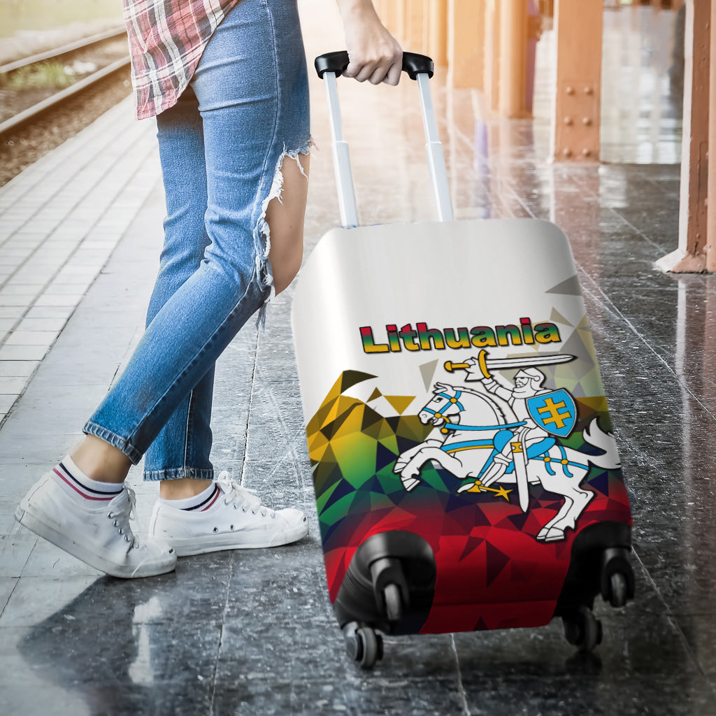 Lithuania Luggage Cover Polygonal Template Style LT6 - Wonder Print Shop