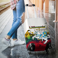 Lithuania Luggage Cover Polygonal Template Style LT6 - Wonder Print Shop