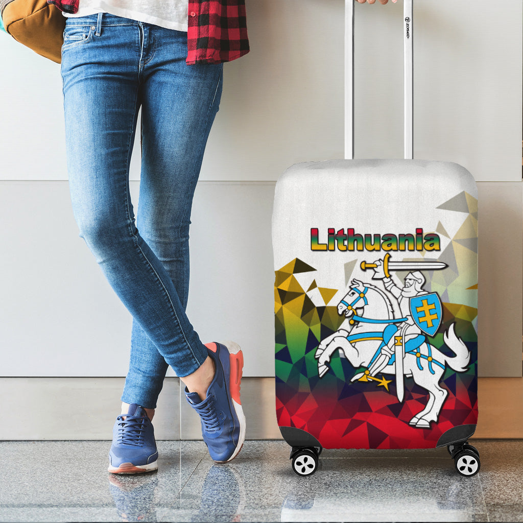 Lithuania Luggage Cover Polygonal Template Style LT6 - Wonder Print Shop