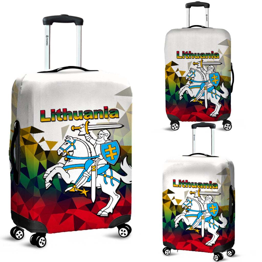Lithuania Luggage Cover Polygonal Template Style LT6 - Wonder Print Shop