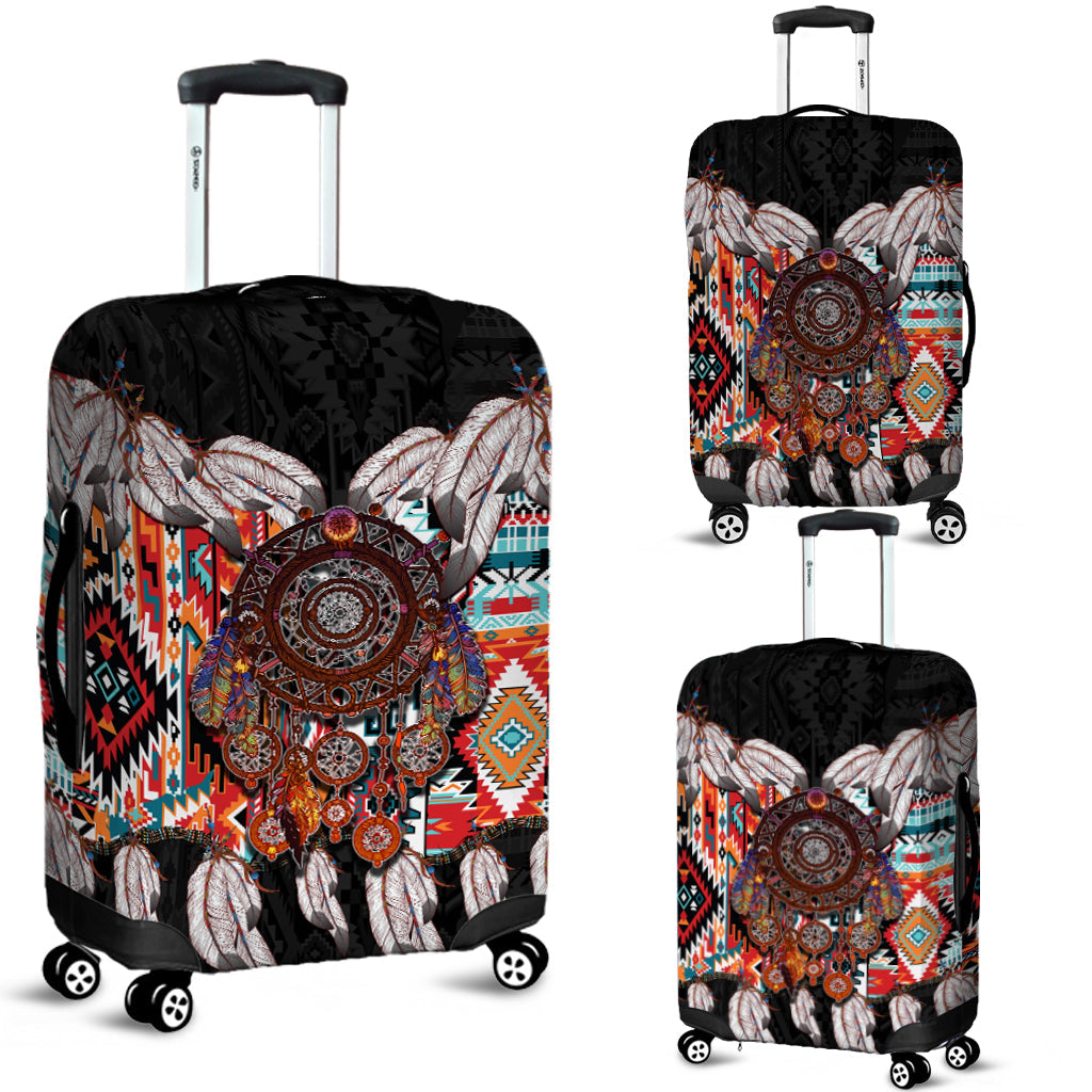 Native American Luggage Cover Native Patterns Dreamcatcher LT6 - Wonder Print Shop