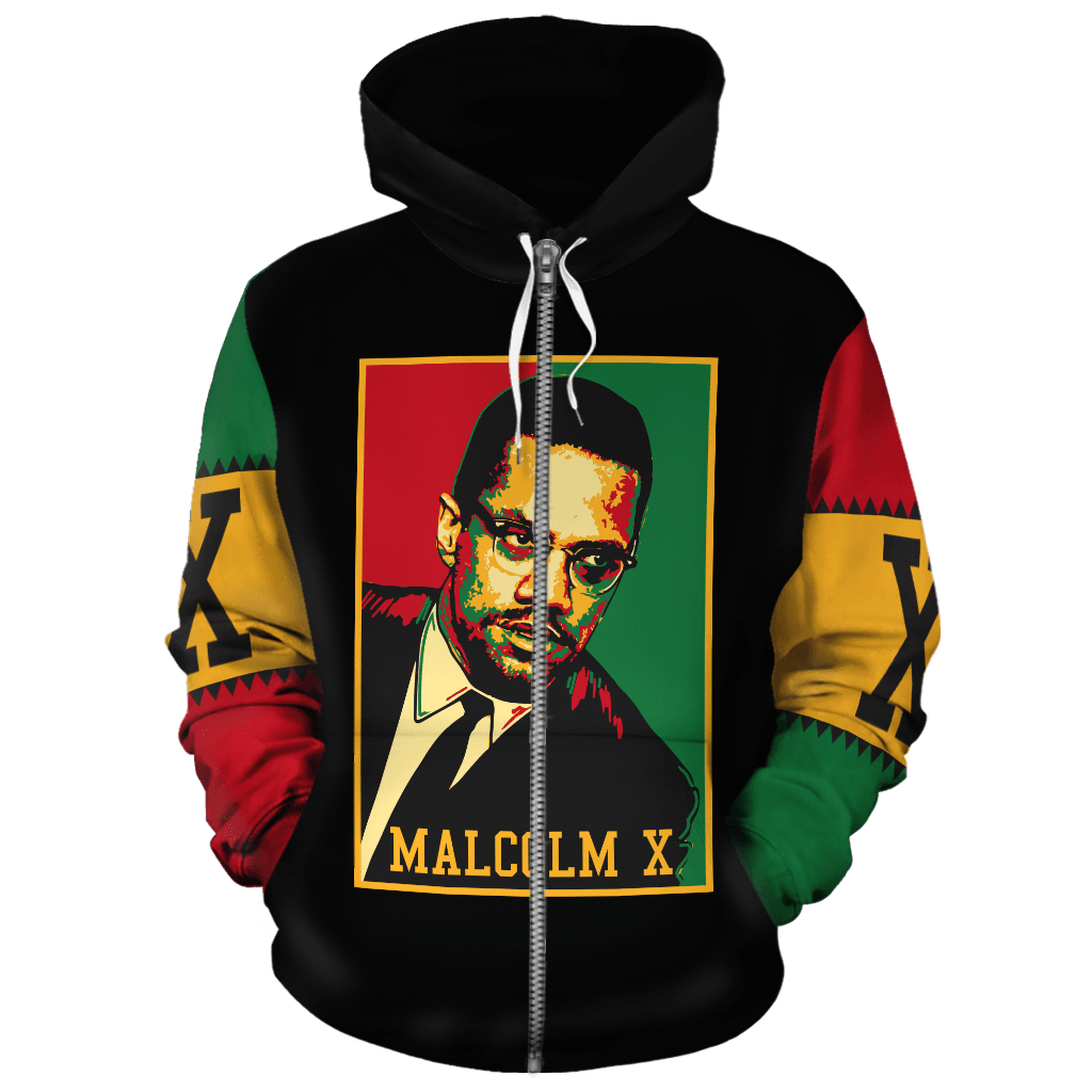 african-blm-hoodie-malcolm-x-retro-zip-hoodie