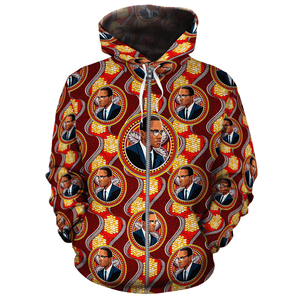 african-blm-hoodie-malcolm-x-fabric-zip-hoodie