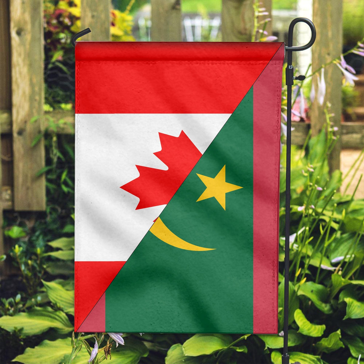 Canada Flag With Mauritania Flag - Wonder Print Shop