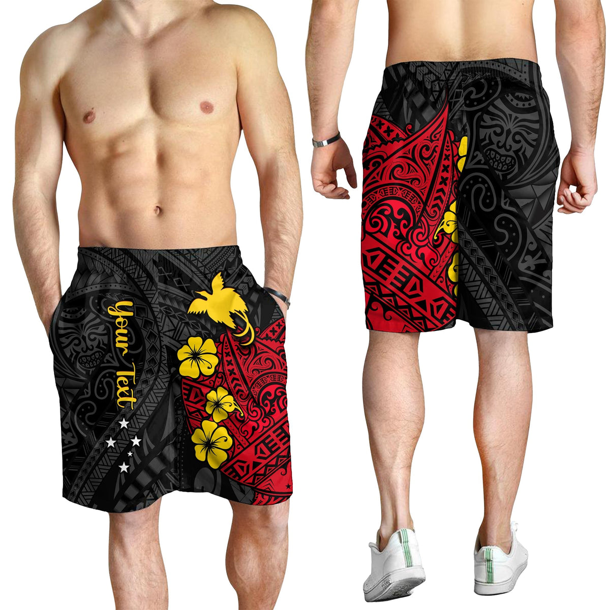 custom-personalised-papua-new-guinea-anniversary-men-shorts-47th-independence-day-since-1975