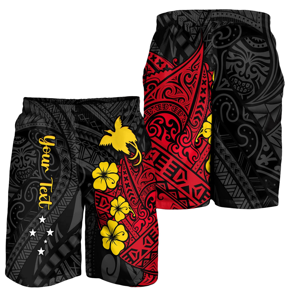 custom-personalised-papua-new-guinea-anniversary-men-shorts-47th-independence-day-since-1975