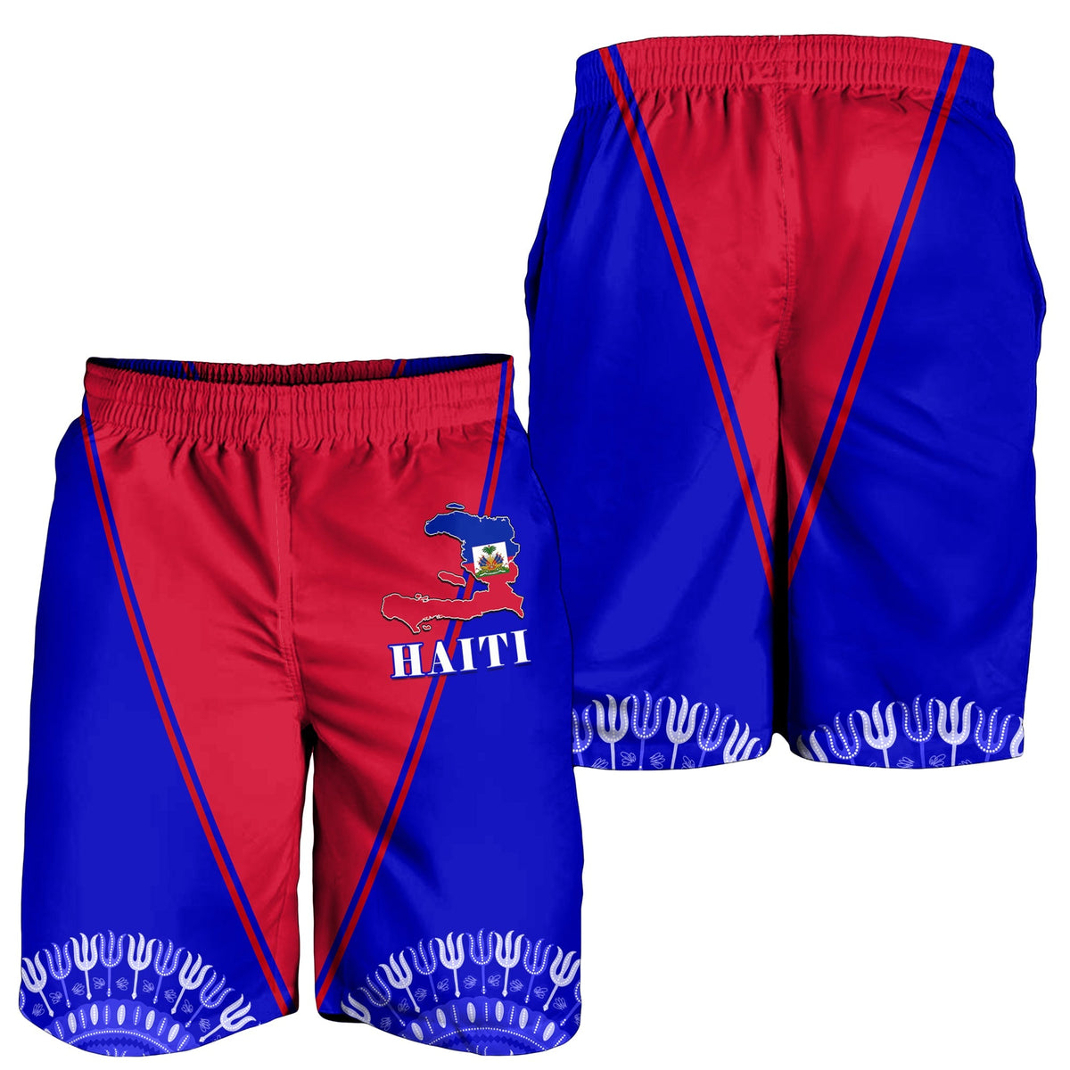 haiti-men-shorts-haiti-flag-dashiki-simple-style
