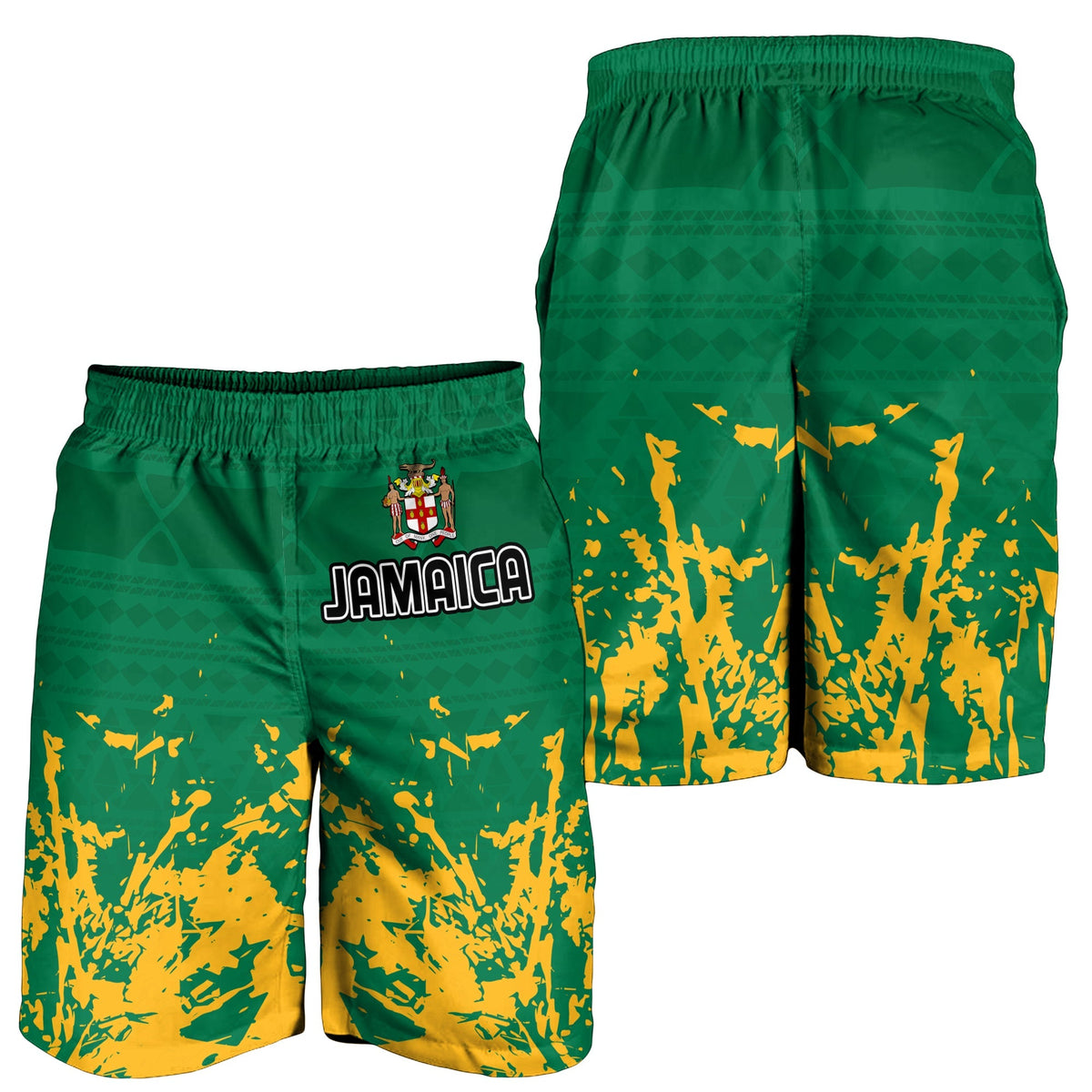 jamaica-athletics-men-shorts-jamaican-flag-with-african-pattern-sporty-style