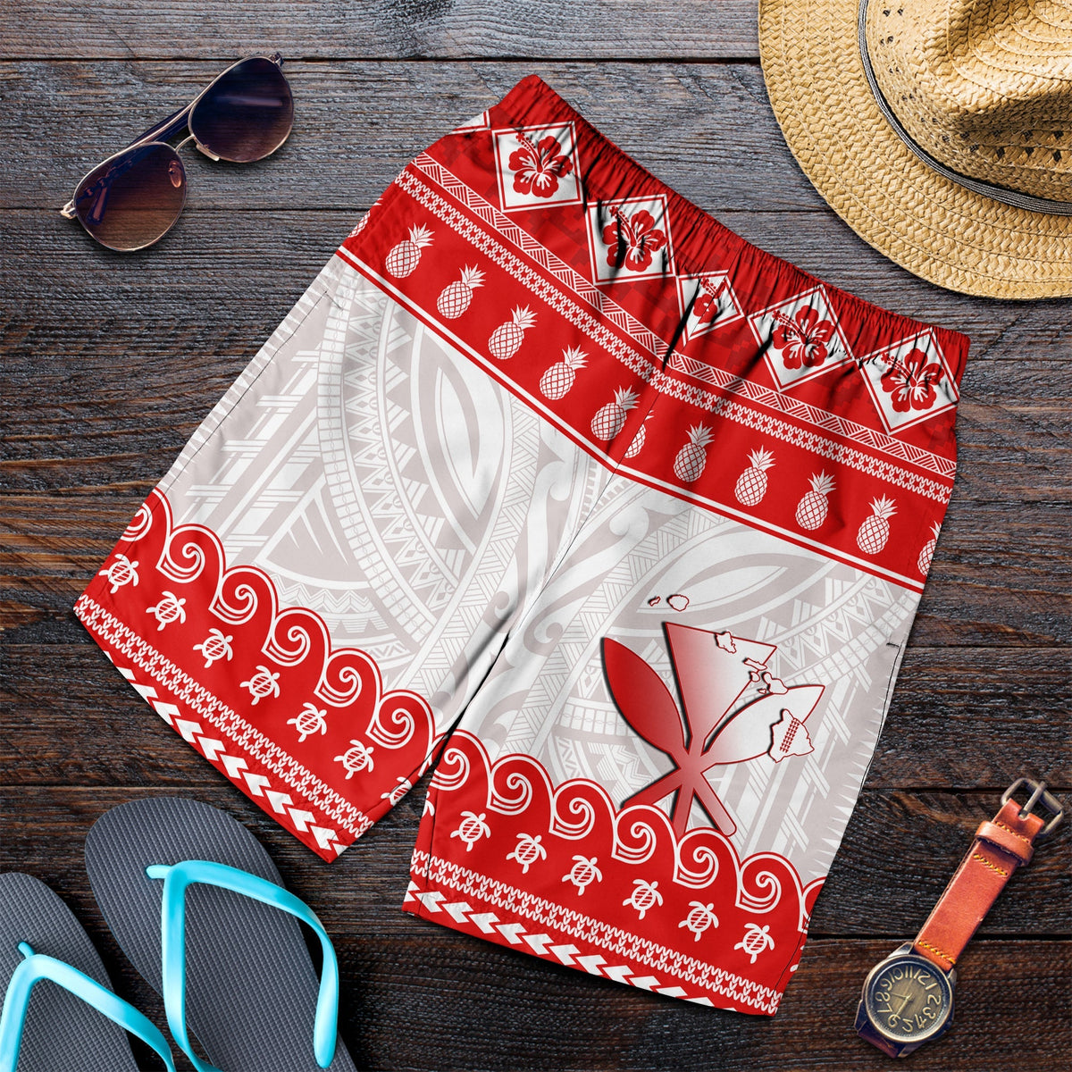 hawaii-christmas-men-shorts-kanaka-polynesian-santa-claus-mele-kalikimaka