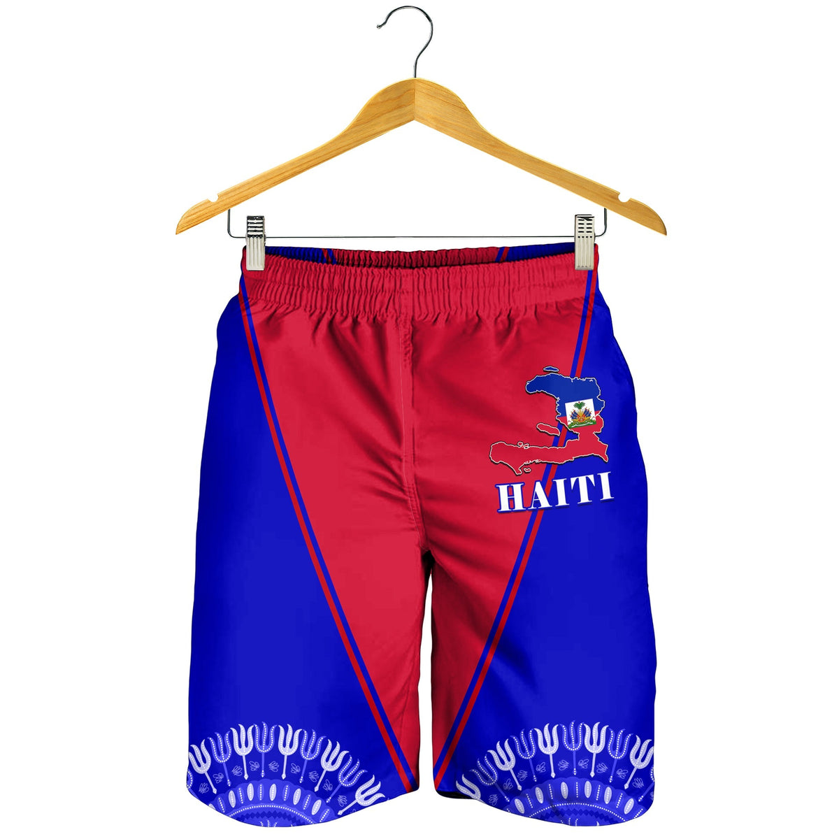 haiti-men-shorts-haiti-flag-dashiki-simple-style