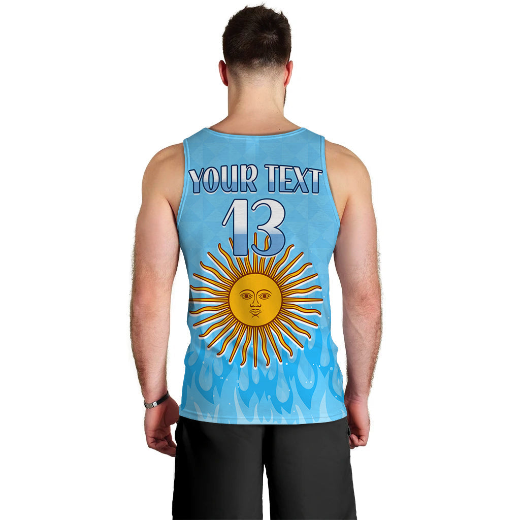 custom-text-and-number-argentina-football-men-tank-top-vamos-sky-champions-world-cup-fire