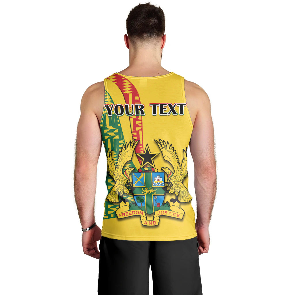 custom-personalised-ghana-men-tank-top-ghanan-coat-of-arms-mix-kente-pattern