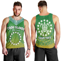 custom-personalised-cook-islands-men-tank-top-circle-pattern-mix-sea-turtle-green-version