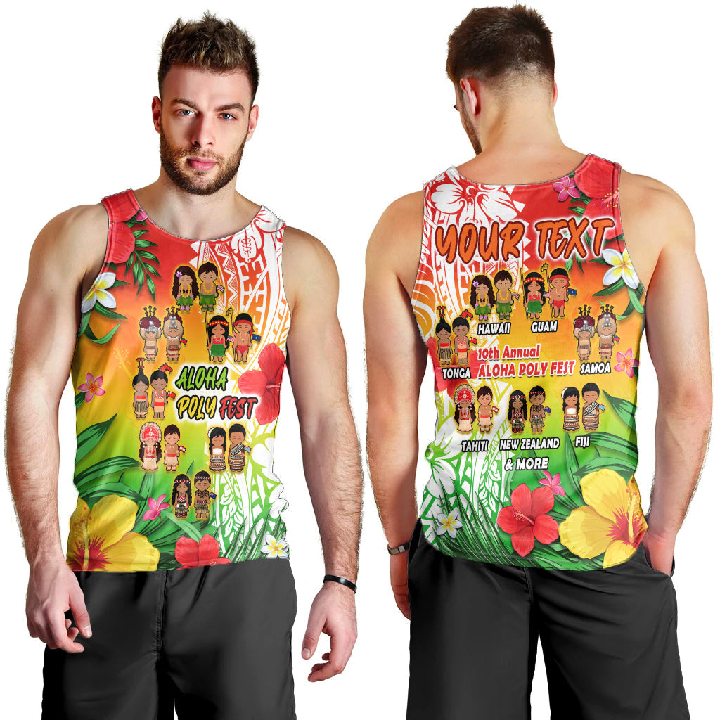 custom-personalised-aloha-poly-fest-men-tank-top-polynesian-pattern-with-tropical-flowers