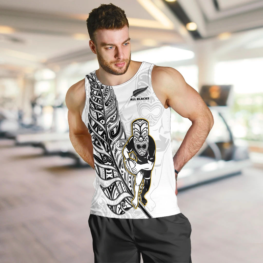 custom-text-and-number-new-zealand-2022-rugby-men-tank-top-all-black-silver-fern-maori-pattern-version-white