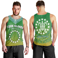 cook-islands-men-tank-top-circle-pattern-mix-sea-turtle-green-version