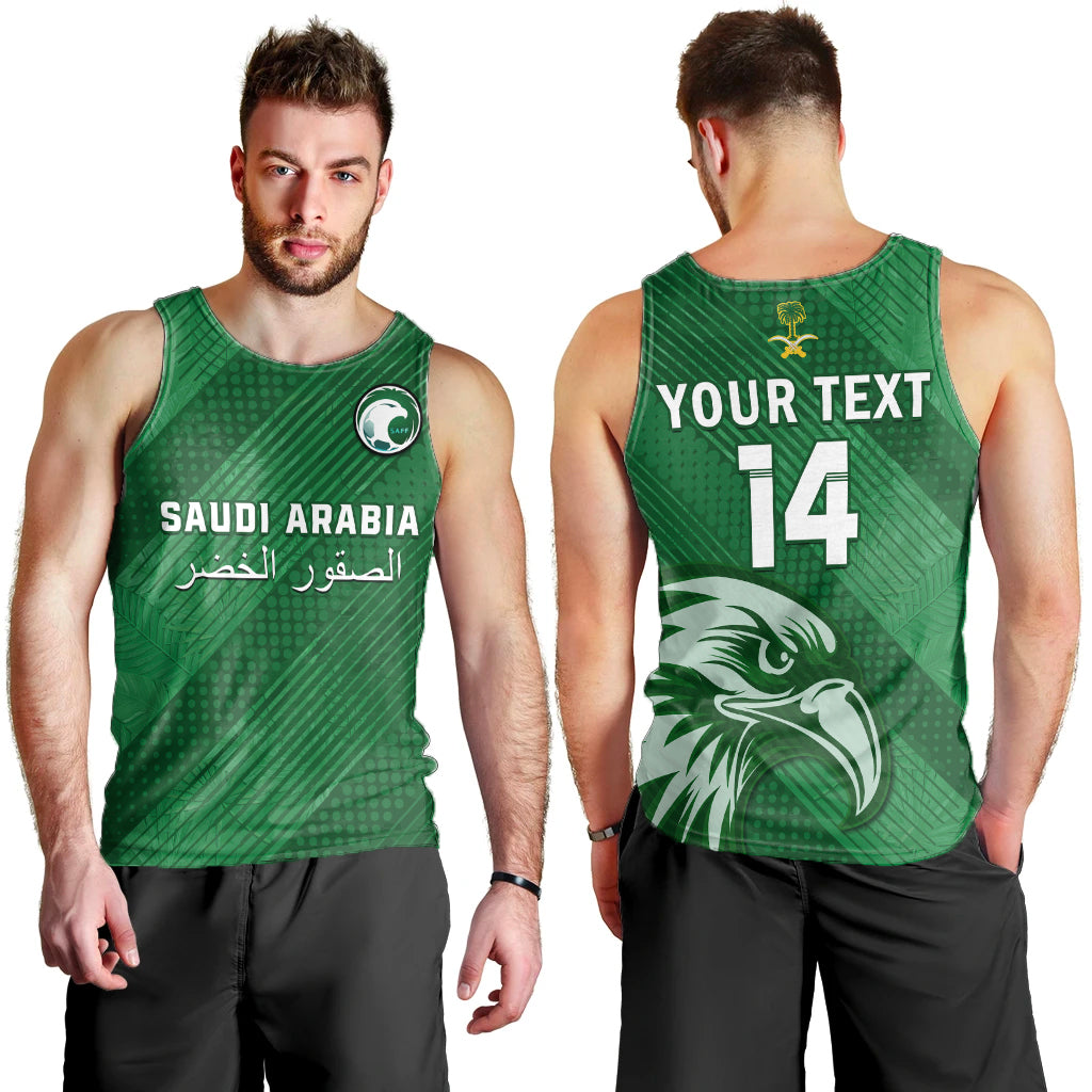 custom-text-and-number-saudi-arabia-football-men-tank-top-green-falcons-world-cup-2022
