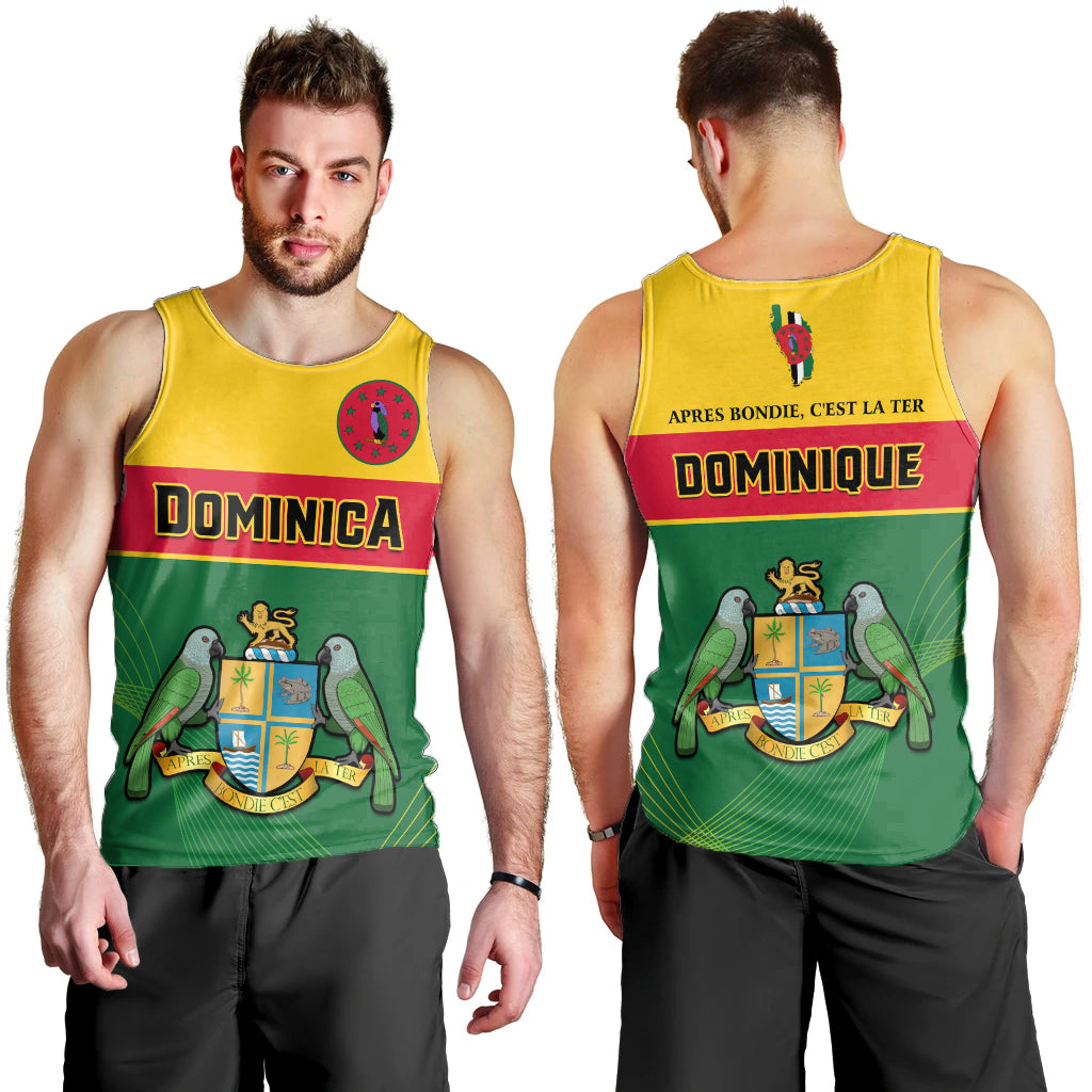 dominica-men-tank-top-dominican-coat-of-arms-with-map
