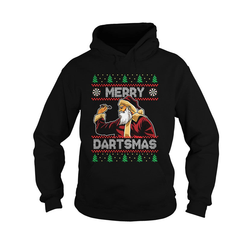 Darts Christmas Santa Claus Play Darts Hoodie LT6 - Wonder Print Shop