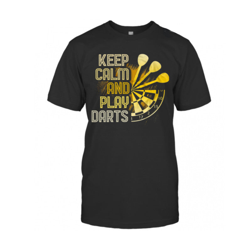 Darts T Shirt Keep Calm And Play Darts LT6 - Wonder Print Shop