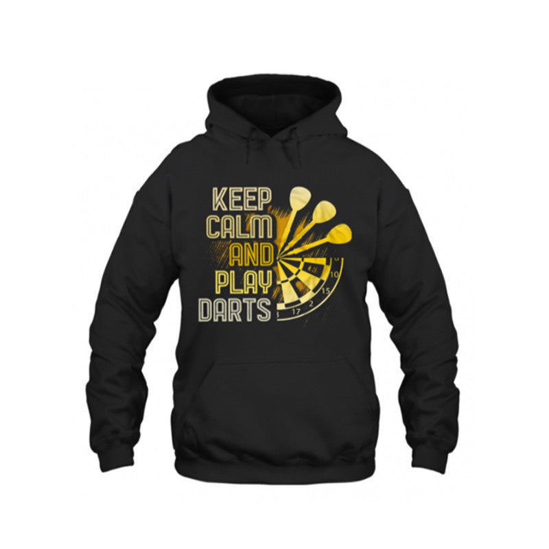 Darts Hoodie Keep Calm And Play Darts LT6 - Wonder Print Shop