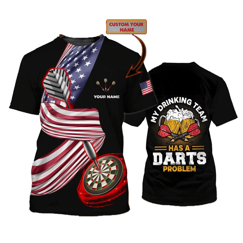 Custom Darts T Shirt Vibe 3D No.5 LT6 - Wonder Print Shop