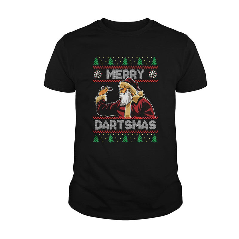 Darts Christmas Santa Claus Play Darts T Shirt LT6 - Wonder Print Shop