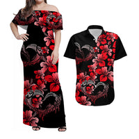 Polynesian Valentine Matching Hawaiian Shirt And Dress Hibiscus Flowers Red Style LT6 - Wonder Print Shop