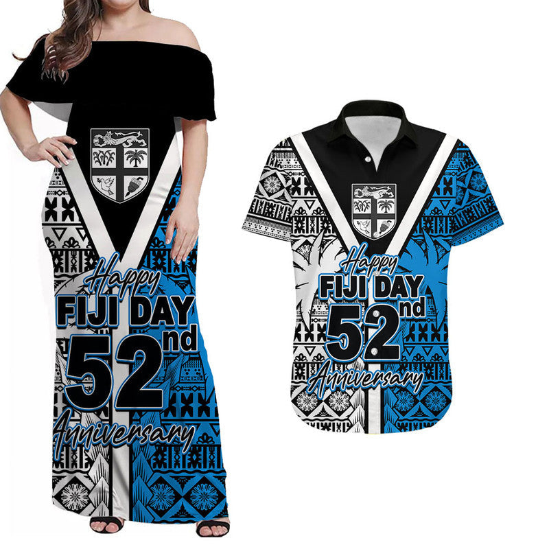 Fiji Day 52nd Anniversary Matching Hawaiian Shirt And Dress LT6 - Wonder Print Shop